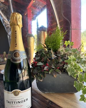 Taittinger Champagne “Cuvée Prestige”.