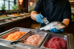 Pesce crudo nei buffet asiatici come viene gestito: garanzie di freschezza da conoscere per sicurezza a tavola
