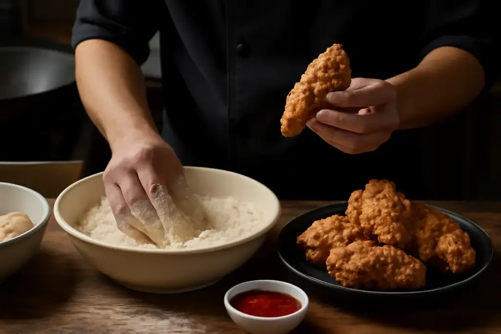 Preparare il pollo croccante come nei ristoranti asiatici: il segreto della panatura perfetta che non si sfalda