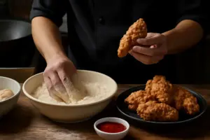 Preparare il pollo croccante come nei ristoranti asiatici: il segreto della panatura perfetta che non si sfalda