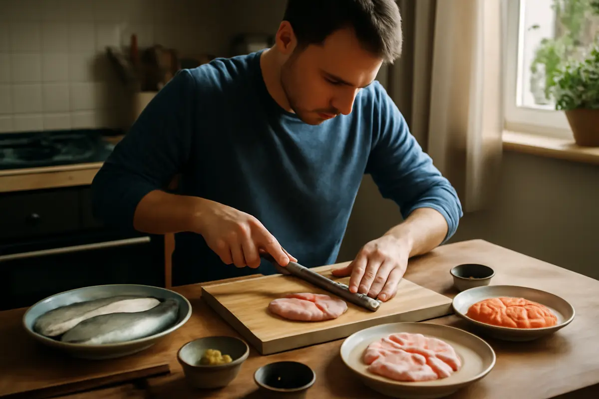 Sashimi a casa: il metodo di taglio giusto per valorizzare anche i pesci più semplici