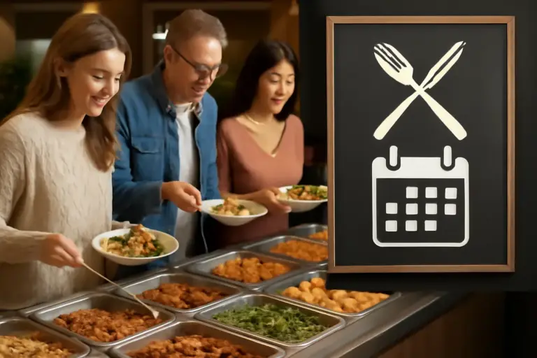 Durante quali giorni la varietà di piatti è maggiore nei buffet asiatici? Scelta intelligente per accontentare tutti