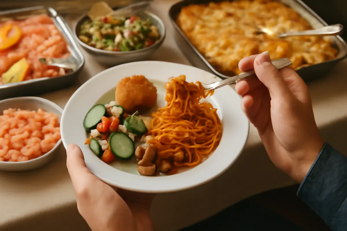 Alternanza tra piatti caldi e freddi: il metodo giusto per non saturarsi troppo presto al buffet