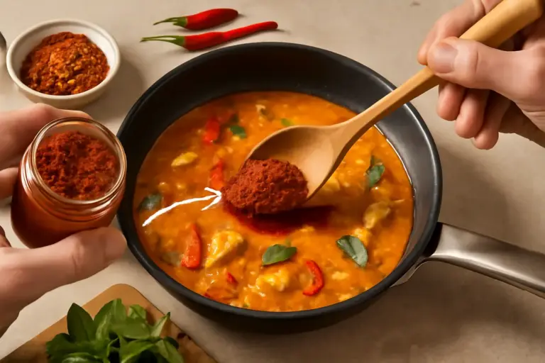 Pasta di curry rosso thailandese: come si usa correttamente per un risultato bilanciato e aromatico