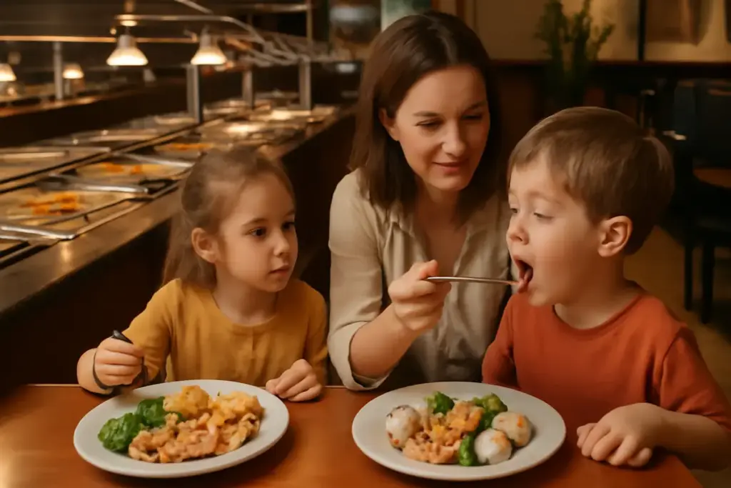 Gestire bambini al buffet asiatico: suggerimenti per fargli provare piatti nuovi senza stress