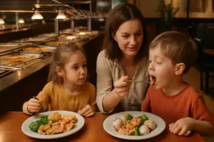 Gestire bambini al buffet asiatico: suggerimenti per fargli provare piatti nuovi senza stress