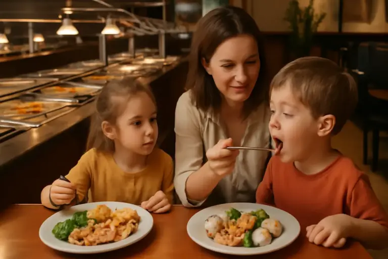 Gestire bambini al buffet asiatico: suggerimenti per fargli provare piatti nuovi senza stress