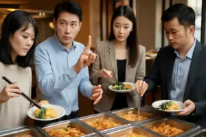 Pillole di galateo asiatico: regole da seguire quando mangi al buffet con amici o colleghi