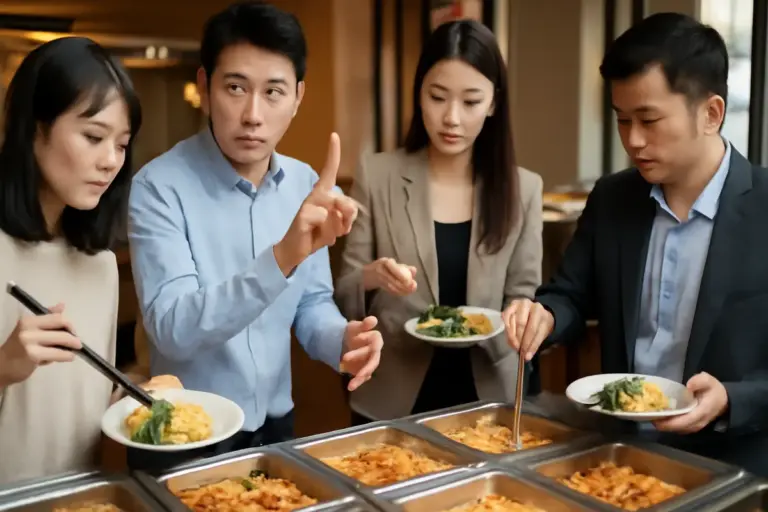 Pillole di galateo asiatico: regole da seguire quando mangi al buffet con amici o colleghi