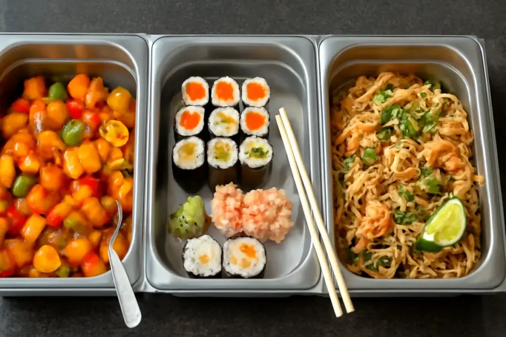 Differenze tra cucina cinese, giapponese e thailandese nei buffet: come riconoscerle con pochi indizi