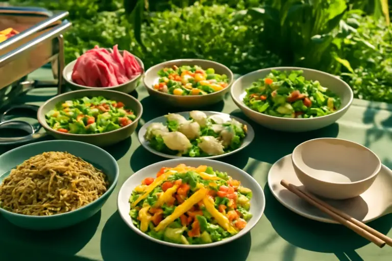 Cucina asiatica a buffet in estate: quali piatti freschi si trovano solo in questa stagione?