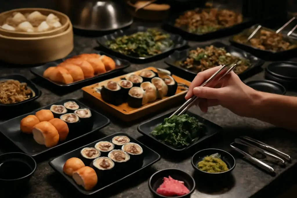 Sushi e cucina asiatica a buffet: i segreti per una cena perfetta senza sprechi