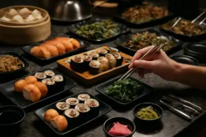 Sushi e cucina asiatica a buffet: i segreti per una cena perfetta senza sprechi
